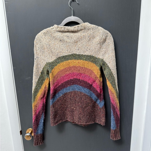 Faherty Wool Women’s Rainbow Striped Sweater Size S - Picture 2 of 3